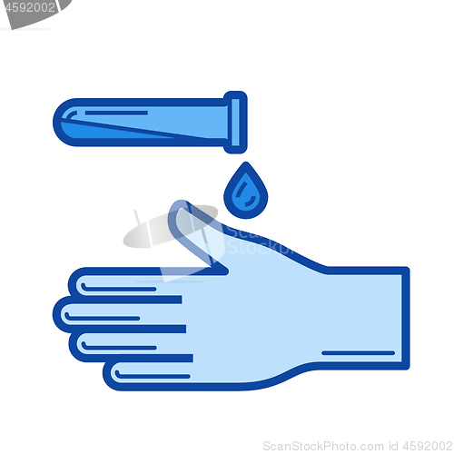 Image of Disinfection line icon.