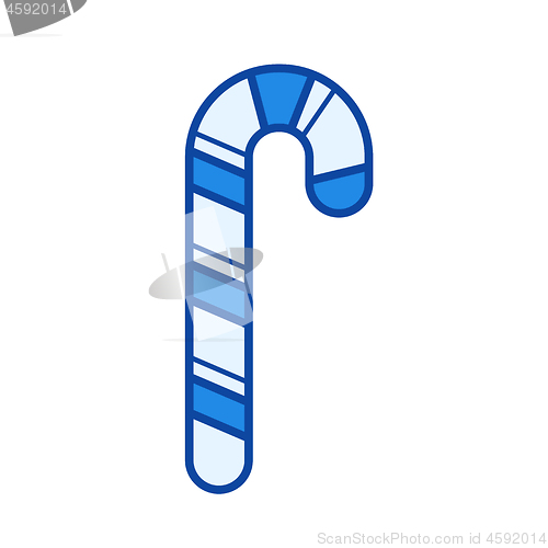 Image of Candy cane line icon.