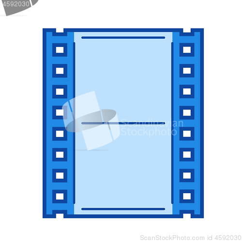 Image of Film frame line icon.