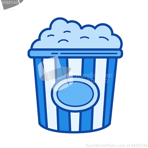 Image of Popcorn line icon.