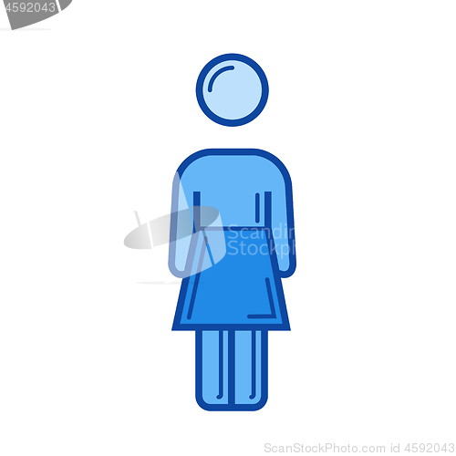 Image of Company person line icon.