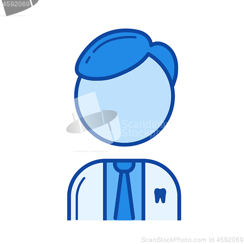 Image of Dentist line icon.