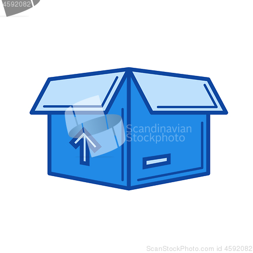 Image of Delivery box line icon.