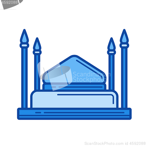 Image of Mosque line icon.