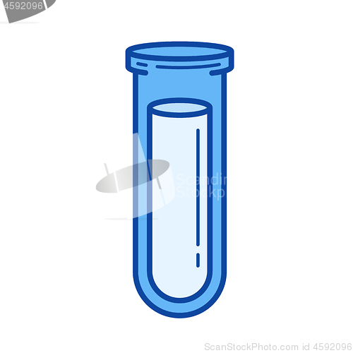 Image of Laboratory sample line icon.