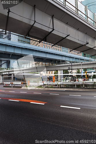 Image of Modern architecture. Elevated Highways and skyscrapers in Tokyo.