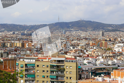 Image of Beautiful view of Barcelona, Catalonia, Spain