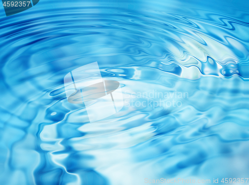 Image of Bright blue abstract background with water ripples pattern