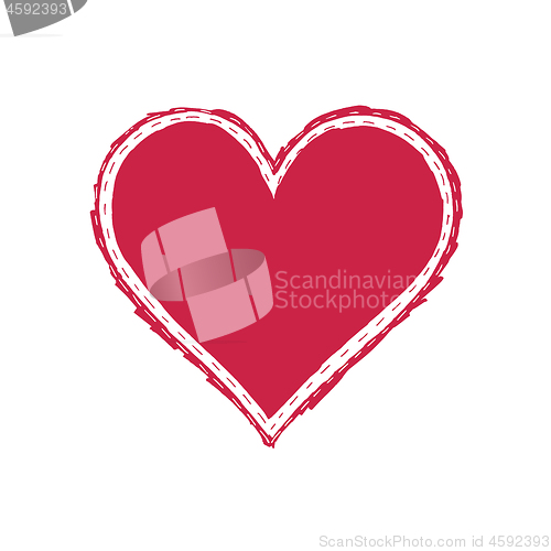 Image of Abstract bright vector heart