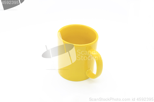 Image of Bright yellow ceramic cup