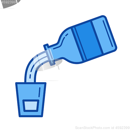 Image of Medical syrup line icon.