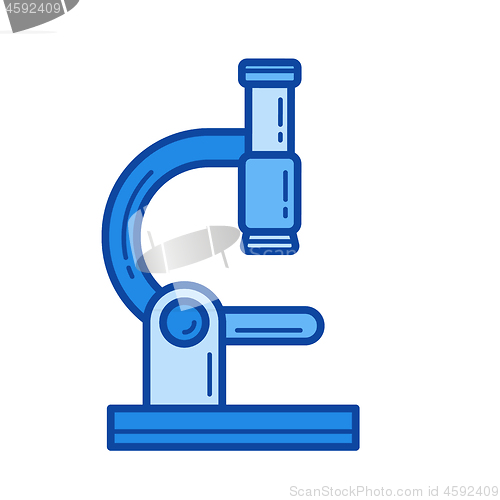 Image of Microscope line icon.