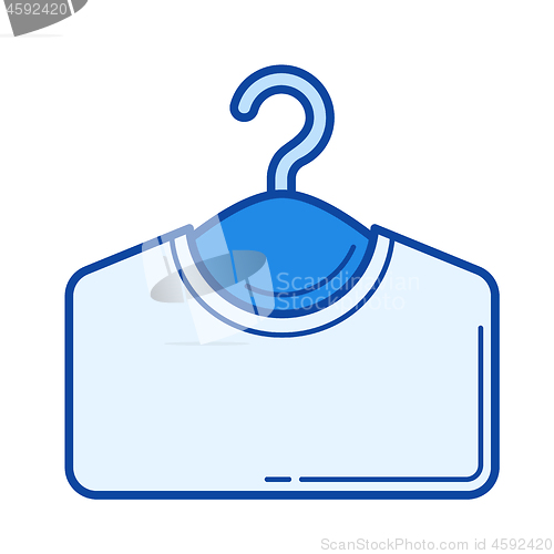 Image of Clothes hanger line icon.