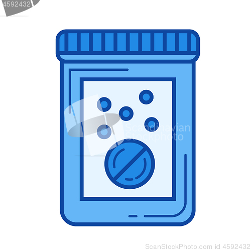 Image of Pill line icon.