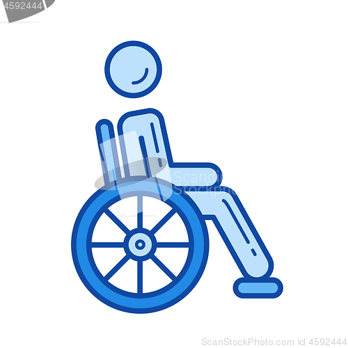 Image of Handicap line icon.