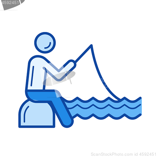 Image of Fishing line icon.