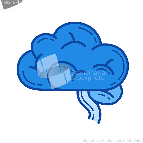 Image of Brain line icon.