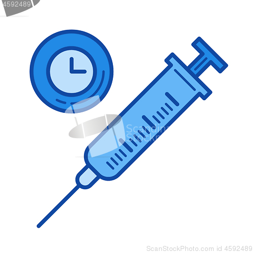 Image of Anesthesia line icon.