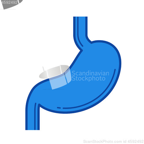 Image of Stomach line icon.