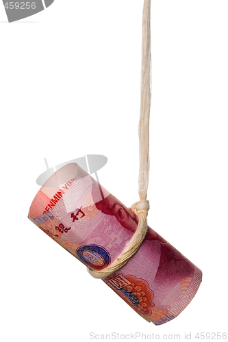 Image of Dangling Chinese dollar