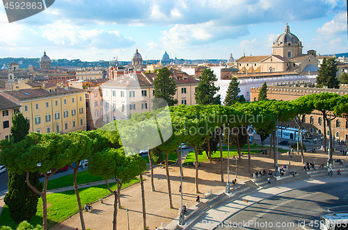 Image of Rome cityscape, Italy