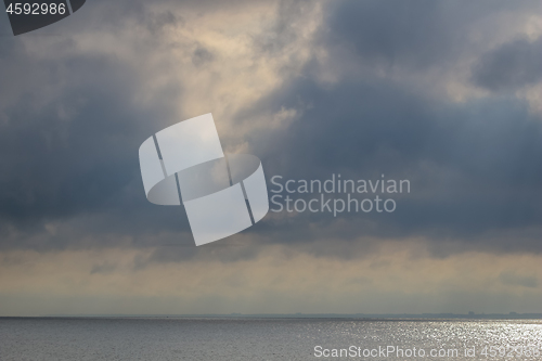 Image of Landscape of sky and Baltic sea.