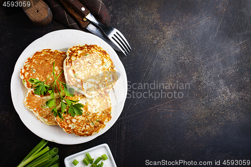 Image of pancakes with onion