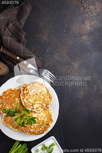 Image of pancakes with onion