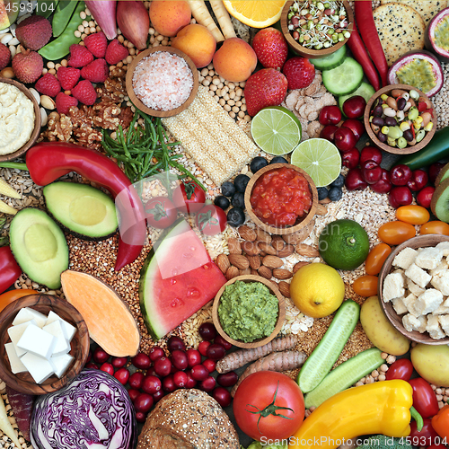 Image of Vegan Health Food Background  