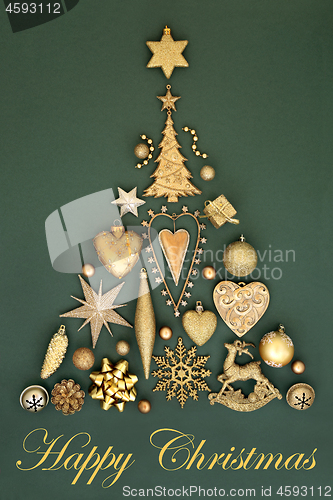 Image of Happy Christmas Tree Abstract