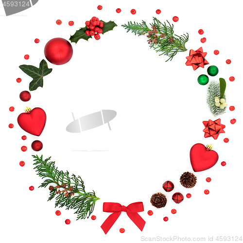 Image of Christmas Wreath Abstract