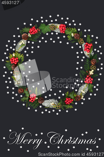 Image of Merry Christmas Wreath