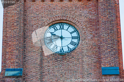 Image of Clock Brick Wall