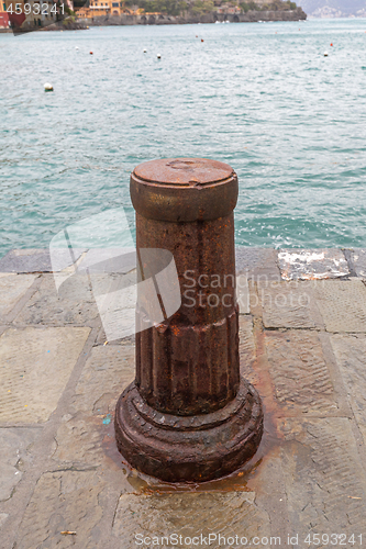 Image of Rusty Mooring Bollard