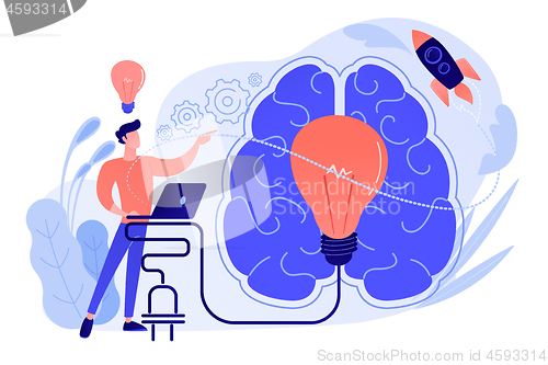 Image of Brainstorm concept vector illustration.