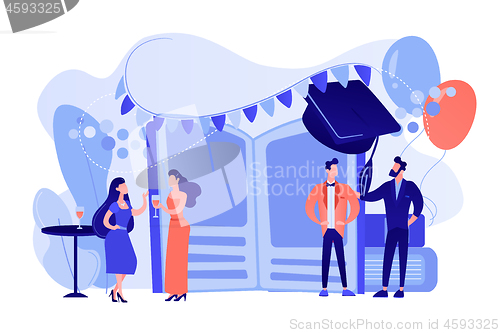 Image of Prom party concept vector illustration.