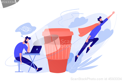 Image of Coffee break concept vector illustration.