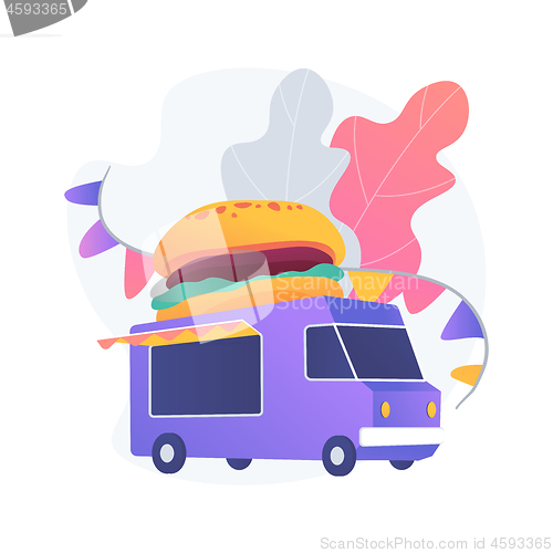 Image of Food truck vector concept metaphor