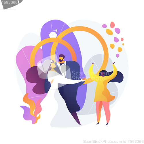 Image of Wedding ceremony vector concept metaphor