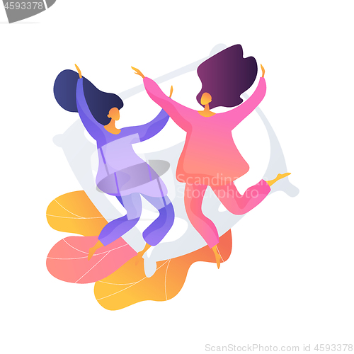 Image of Pajama party vector concept metaphor