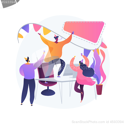 Image of Corporate party vector concept metaphor