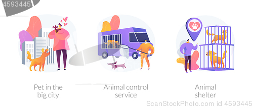 Image of Pet maintenance vector concept metaphors