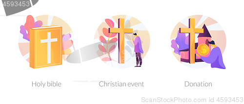 Image of Christianity vector concept metaphors