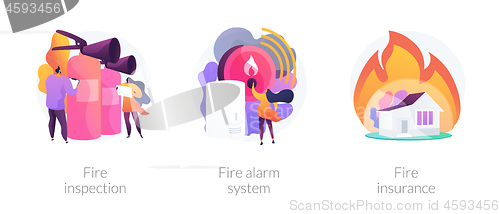 Image of Fire prevention vector concept metaphors