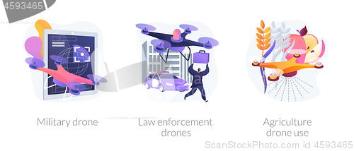 Image of Drone technology vector concept metaphors