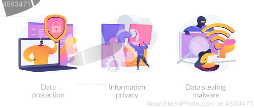 Image of Information safety vector concept metaphors