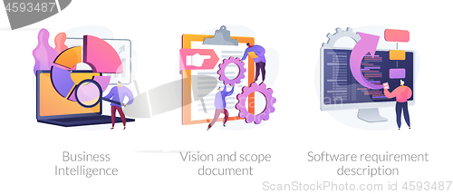 Image of Business analysis vector concept metaphors