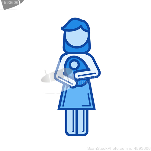 Image of Maternity line icon.