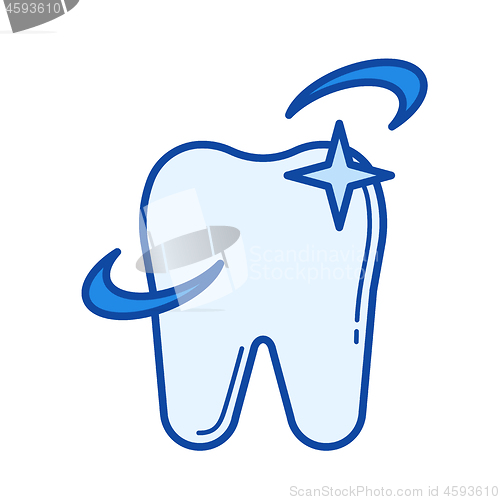 Image of Dental care line icon.