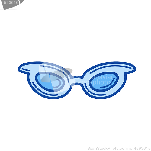 Image of Glasses line icon.